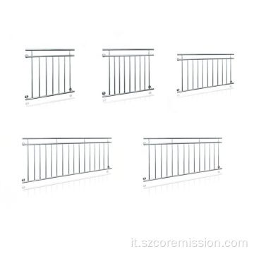 Ringhiera per balcone in acciaio inossidabile francese impermeabile